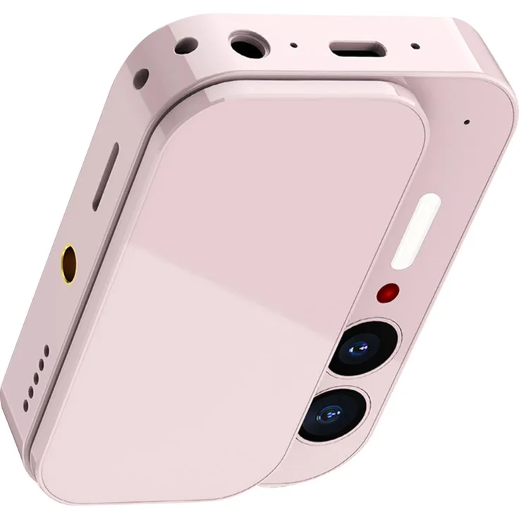 KKmoon DC107, 4K-Digitalkamera mit 64 MP HD-Touchscreen, Schiebeabdeckung, Pink