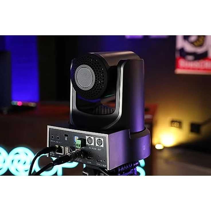 PTZOptics Move SE 12X, Netzwerkkamera mit 12-fachem optischen Zoom und Auto-Tracking, Full HD 1080p, grau – Bild 4