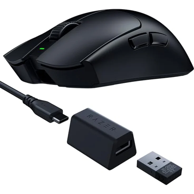 Razer Viper V3 Pro SE, ultraleichte kabellose E-Sport-Gaming-Maus mit 54g, Focus Pro 35K Sensor, bis zu 95 Std Akku-Laufzeit, Schwarz – Bild 1