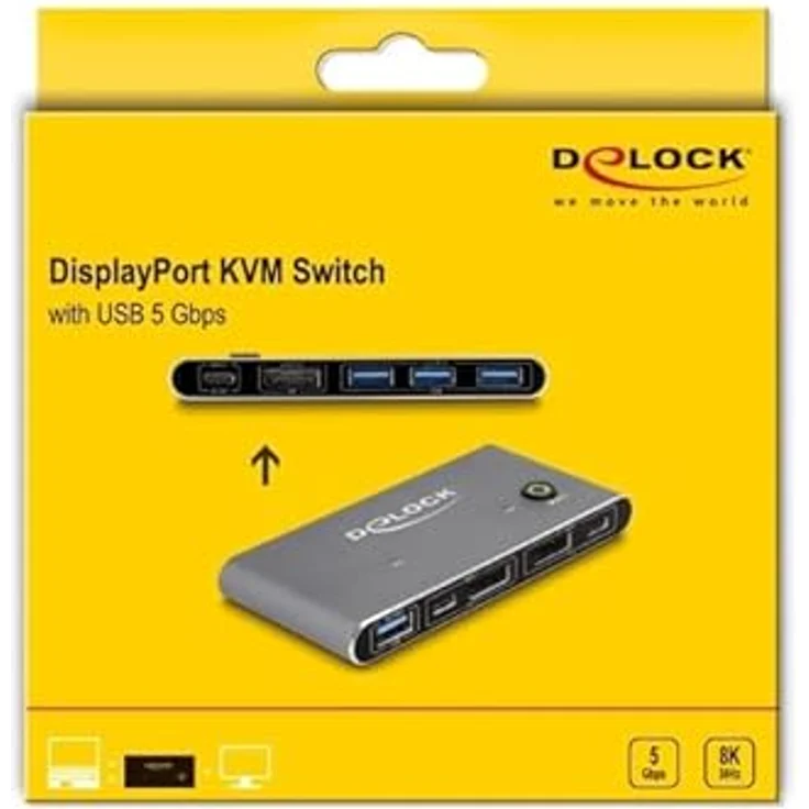 Delock 18646 commutateur écran, clavier et souris anthracite - KVM-Switch mit umfangreichen Funktionen – Bild 2