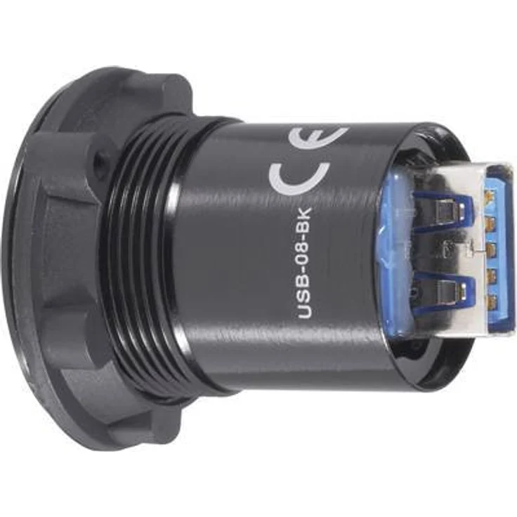 TRU Components USB 3.0 Verlängerungskabel, Buchse Typ A auf Buchse Typ A, schwarz, 1 Stück – Bild 4