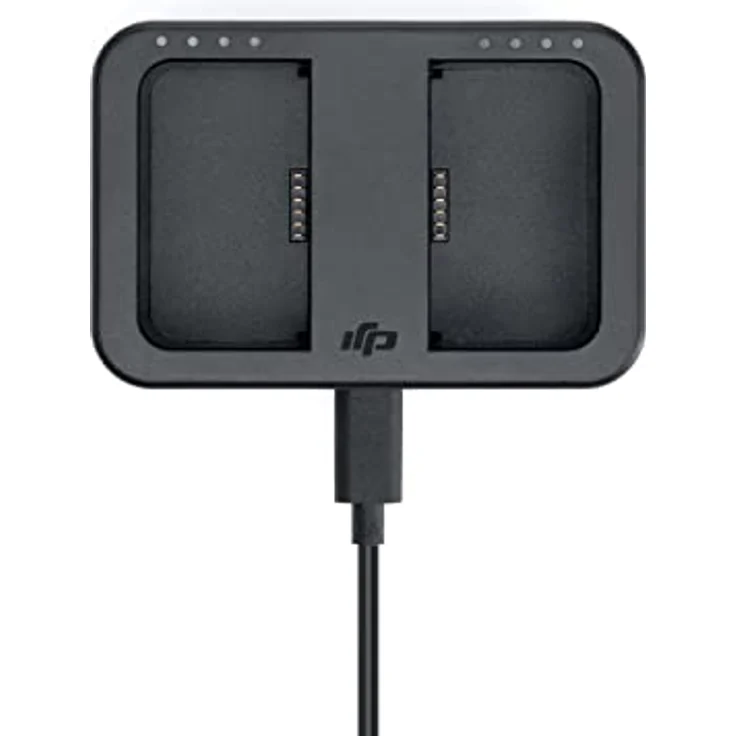 DJI WB37 Akkuladestation (USB-C), Schnellladegerät für 2 Batterien, 65W PD, schwarz – Bild 2
