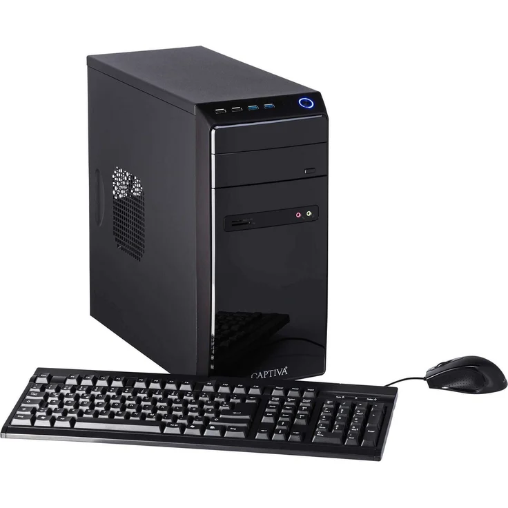 CAPTIVA Power-Starter I93-728, Business-PC mit kompakt Maße 23,5 cm x 48,8 cm x 49,5 cm, 11,3 kg Gewicht