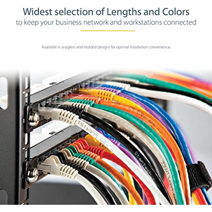 StarTech.com Cat6 Ethernet-Kabel – Patchkabel – Snagless Cat5 Kabel – langes Netzwerkkabel – Ethernet-Kabel – Cat 6 Kabel grün 150 ft / 45m – Bild 5