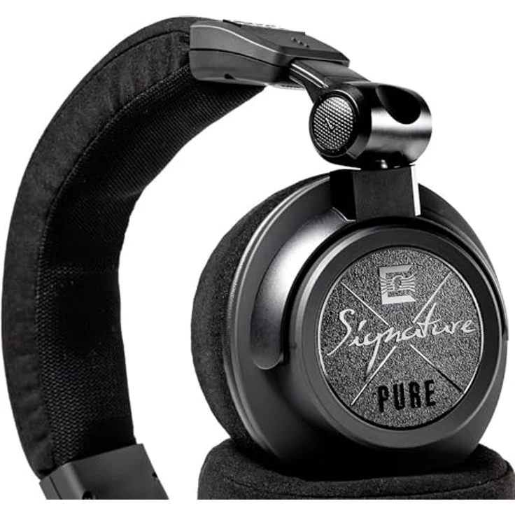 Ultrasone Signature Pure Black, Kopfhörer mit Referenzklang, 8–35.000 Hz Frequenzgang, leichtes Design, Memory-Foam-Ohrpolster, schwenkbare Ohrmuscheln, geschlossene Bauweise – Bild 4