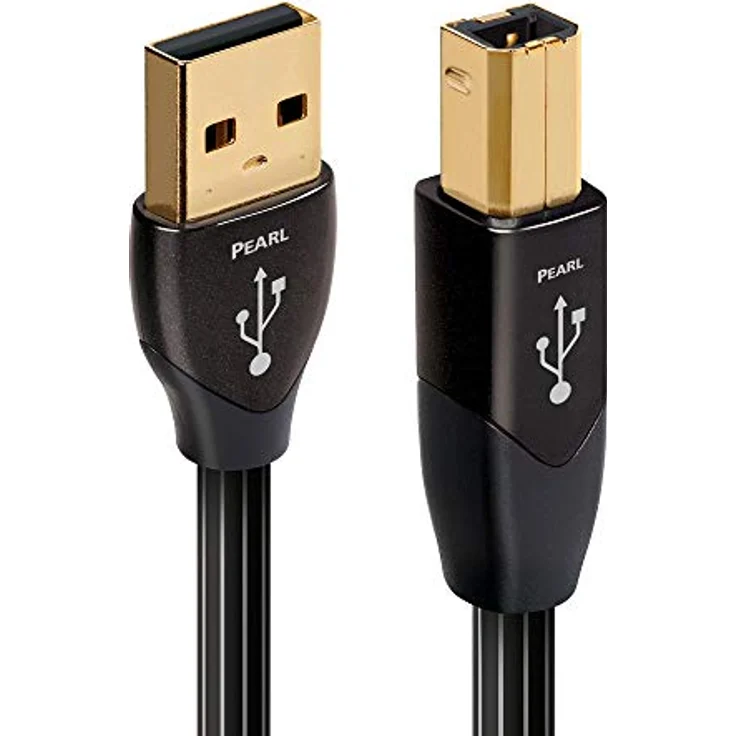 AudioQuest 0.75m Pearl USB A-B USB-Kabel 0,75 m USB B schwarz – Bild 3