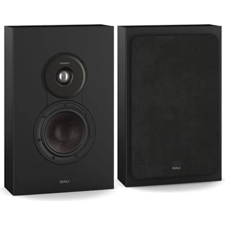 DALI SONIK ON-WALL, Wandlautsprecher in Schwarz mit ultra-schlankem Design und Down-firing Bassreflex-System