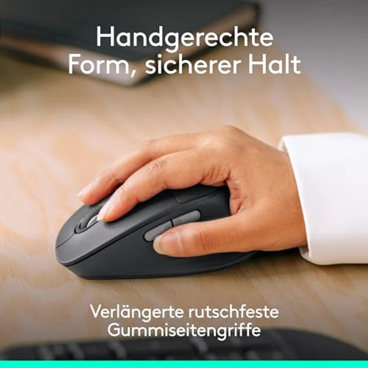 Logitech Signature Comfort Plus Combo MK880, kabelloses Tastatur-Maus-Set mit ergonomischer Handballenauflage – Bild 6