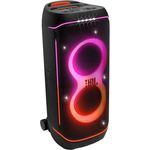 JBL PartyBox 720, Kabelloser Bluetooth-Partylautsprecher mit IPX4-spritzwassergeschütztem Gehäuse, 15 Stunden Spielzeit, dynamischer Lichtshow und Auracast Multi-Speaker-Verbindung, Schwarz