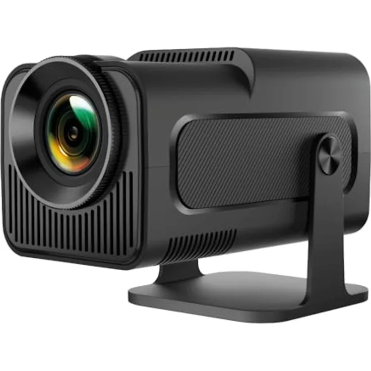 iggual MP1080p Tragbarer Mini-Projektor, FHD 1080p, Android 11, WiFi 6, Bluetooth 5.0, 180° schwenkbar, 1 GB RAM, 8 GB Speicher