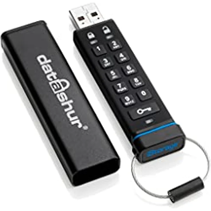 iStorage IS-FL-DA-256-8 8GB datAshur 256-bit USB 2.0 USB-Stick mit Hardwareverschlüsselung – Bild 2