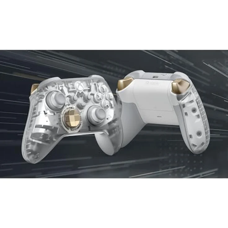 Xbox Wireless Controller – Ghost Cipher Special Edition für Xbox Series X|S, Xbox One und Windows Geräte, Transparentes Design mit metallic-silbernen Innenteilen – Bild 2