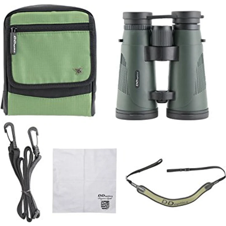Ddoptics Nighteagle Ergo 3.1, Fernglas 12x56 mm mit Porro-Prismentyp, ergonomischem Design, wasserfest und für Brillenträger geeignet – Bild 3