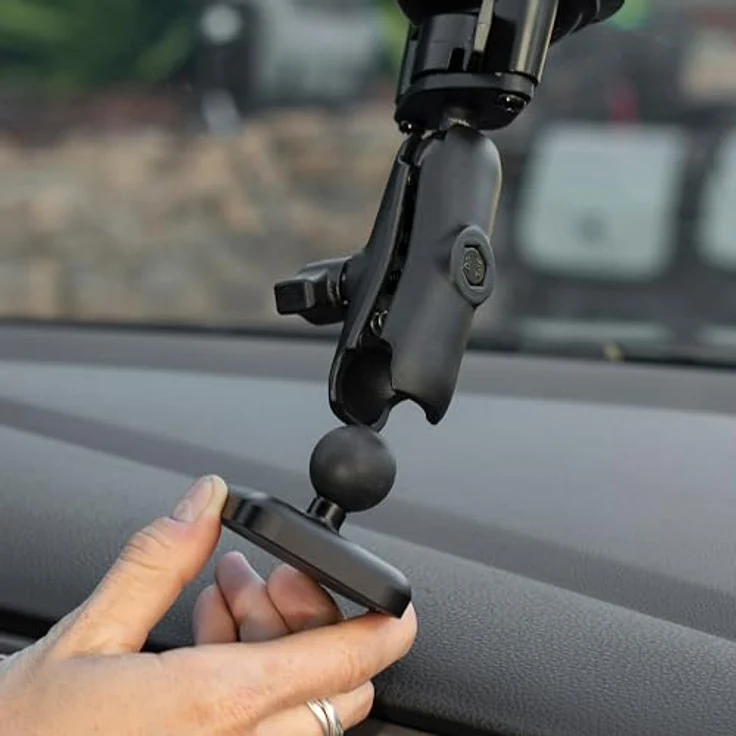 Peak Design Ball Mount Adapter Charging 1" v2, Smartphone Halterung, wetterfest mit Qi2 Ladefunktion, Schwarz – Bild 3