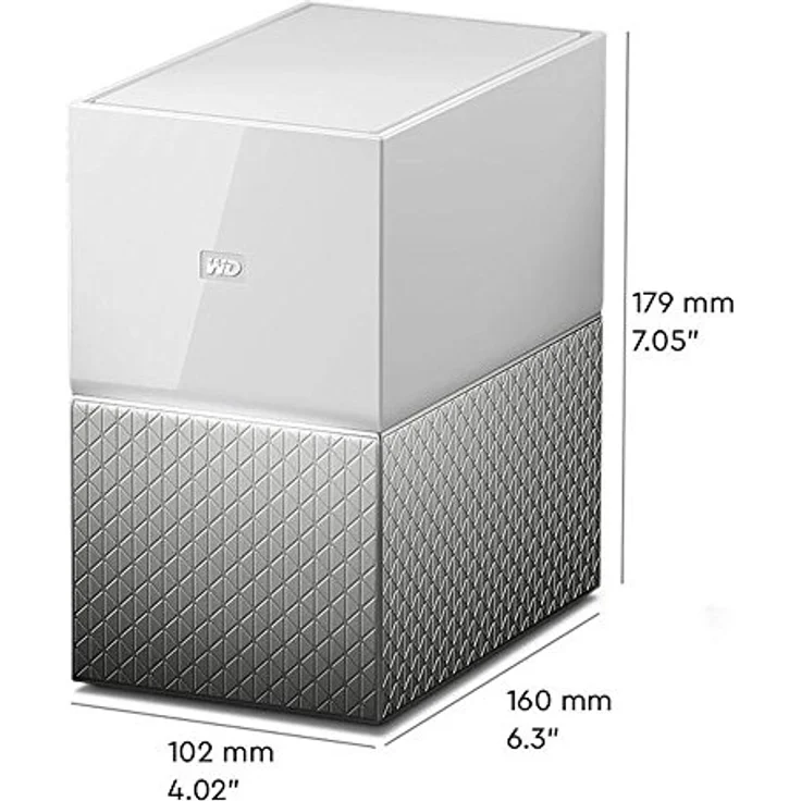 WD My Cloud Home Duo 4 TB Persönlicher Cloudspeicher - externe Festplatte 2-Bay - WLAN, USB 3.0. Backup, Videostreaming - WDBMUT0040JWT-EESN – Bild 4