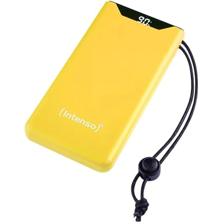 Intenso Powerbank F10000, externer Akku mit PD (20W) & QC (18W), USB-C und USB-A Anschluss, 10000mAh, Gelb – Bild 1