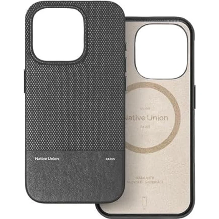 Native Union ReClassic Case (Apple iPhone 16), Smartphone Hülle aus pflanzlichem YATAY™-Material, Schwarz, mit MagSafe-Kompatibilität und Fallschutz bis 1,8 m – Bild 2