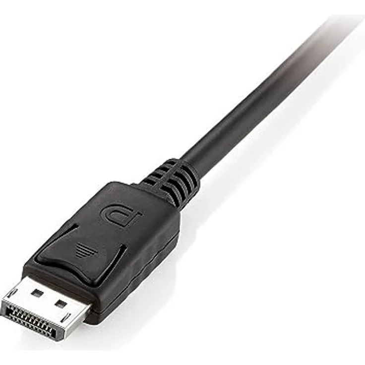 Equip 119339 DisplayPort 1.2-Kabel, 10 m, 4K/60 Hz, vernickelt, PVC-Mantel, Schwarz