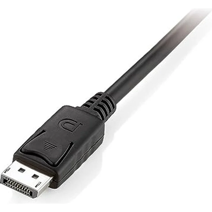 Equip 119339 DisplayPort 1.2-Kabel, 10 m, 4K/60 Hz, vernickelt, PVC-Mantel, Schwarz – Bild 1