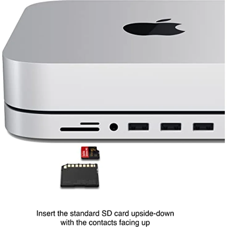Satechi Stand Hub für Mac Mini, silber (ST-ABHFS) – Bild 3