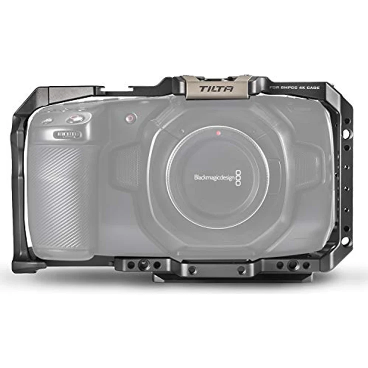 Tilta Halber Kamerakäfig Kompatibel mit BMPCC 4K/6K Film Kit zum Filmemachen, mit Cold Shoe TA-T01-FCC-G – Bild 2