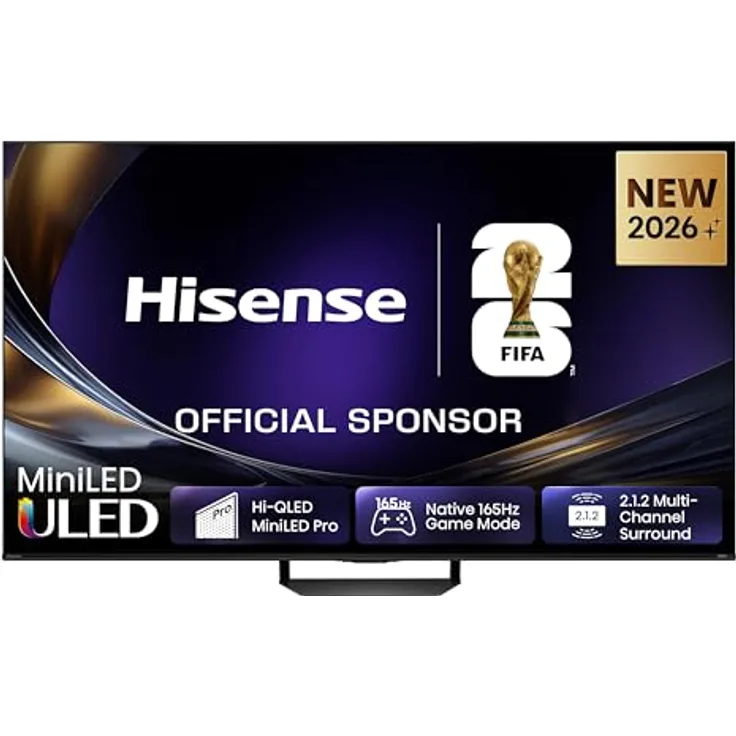 HISENSE 65U7DS PRO MiniLED 4K TV, 65 Zoll / 164 cm, UHD 4K, SMART TV, Native Game Mode, Dolby Atmos, VIDAA Smart OS
