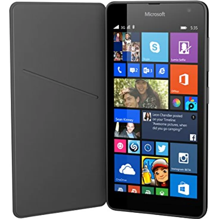 Nokia Flip Cover (Lumia 535) dunkelgrau