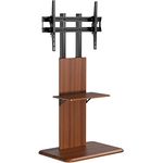 myWall HP120L TV Ständer für 37 Zoll - 70 Zoll (94-178 cm), bis 40 kg, höhenverstellbar, VESA max. 600x400, Holz-Optik, schwarz
