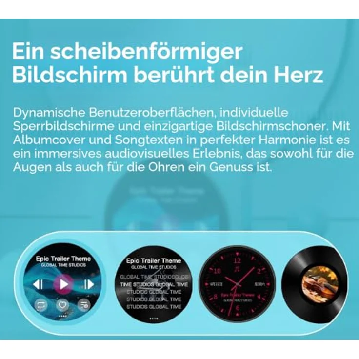 FIIO DISC Tragbarer HiFi-Musik-Player, Dual-DAC mit 3,5-mm und 4,4-mm-Ausgängen, Bluetooth 5.4 LDAC, Touchscreen, Schwarz, bis zu 12 Stunden Akkulaufzeit, 2 TB Speichererweiterung – Bild 4