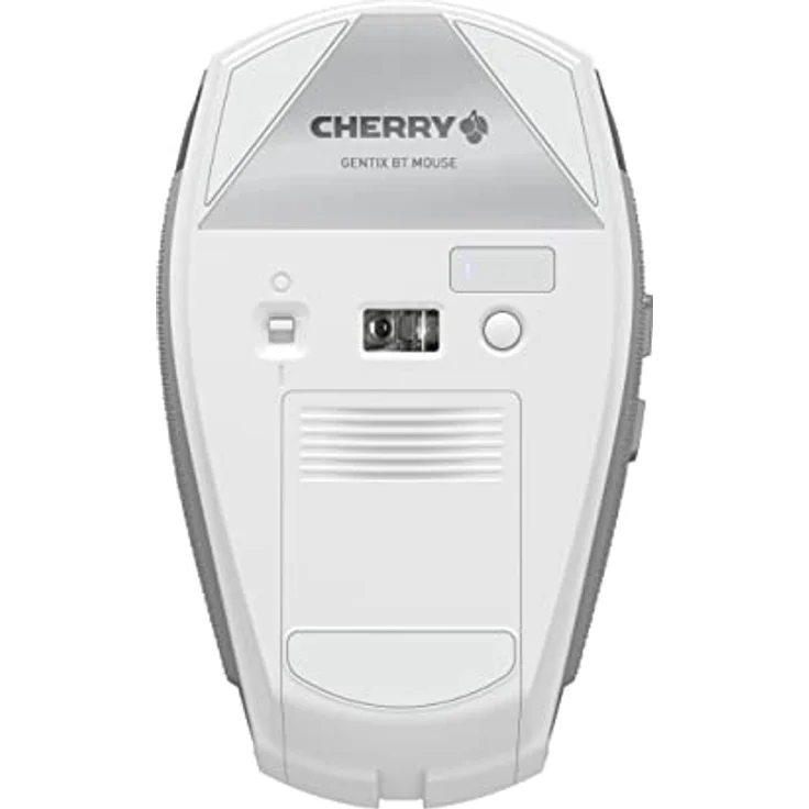 CHERRY GENTIX BT, kabellose Bluetooth Maus, Multi-Device Funktion für bis zu 3 Endgeräte, umschaltbare Auflösung (1000/2000 DPI), 7 Tasten und Scrollrad, batteriebetrieben, Frosted Silver – Bild 5