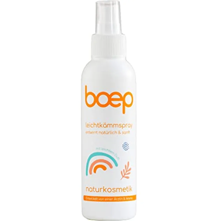 boep Kämmbarkeitsspray für Kinder | Naturkosmetik Leichtkämmspray mit zartem Duft | Entwirrt zerzauste Haare von Kindern (150ml)