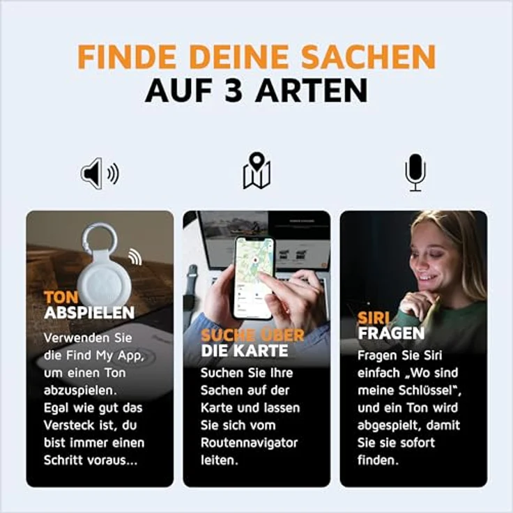 Xtorm TravelTag, Wasserdichter Schlüsselfinder IP64, Weiß, kompatibel mit Apple iOS – Bild 4
