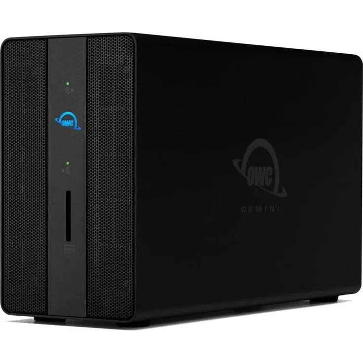 OWC Gemini 8GB Dual drive TB3 RAID Storage and Docking Enclo (4 TB), Externe Festplatte, Schwarz