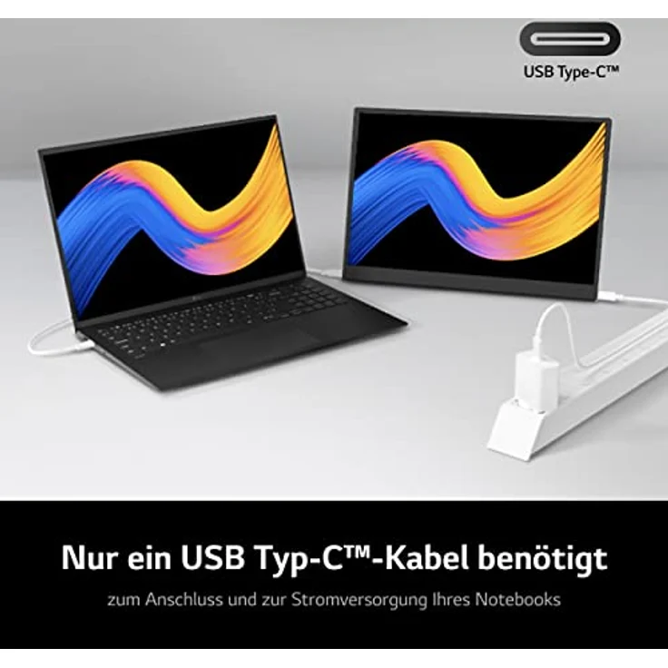 LG gram +View 16MR70, 16 Zoll +View für LG gram Portable Monitor, mit USB Typ-C, 45 W Power Delivery – Bild 5