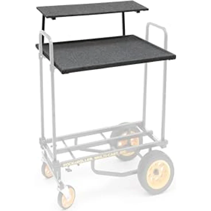 RocknRoller RSHM2 Abdeckplatte für Audio Racks, robuste Teppichoberfläche, schwarz, geeignet für 2 Höheneinheiten – Bild 1