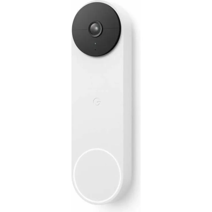 Google Nest Video Doorbell incl. Battery EU Ware - 1.3-megapixel-Farbsensor, 6x Digitalzoom, HD-Video, 24/7 Live-Ansicht, Nachtsicht, 145° Diagonalsicht
