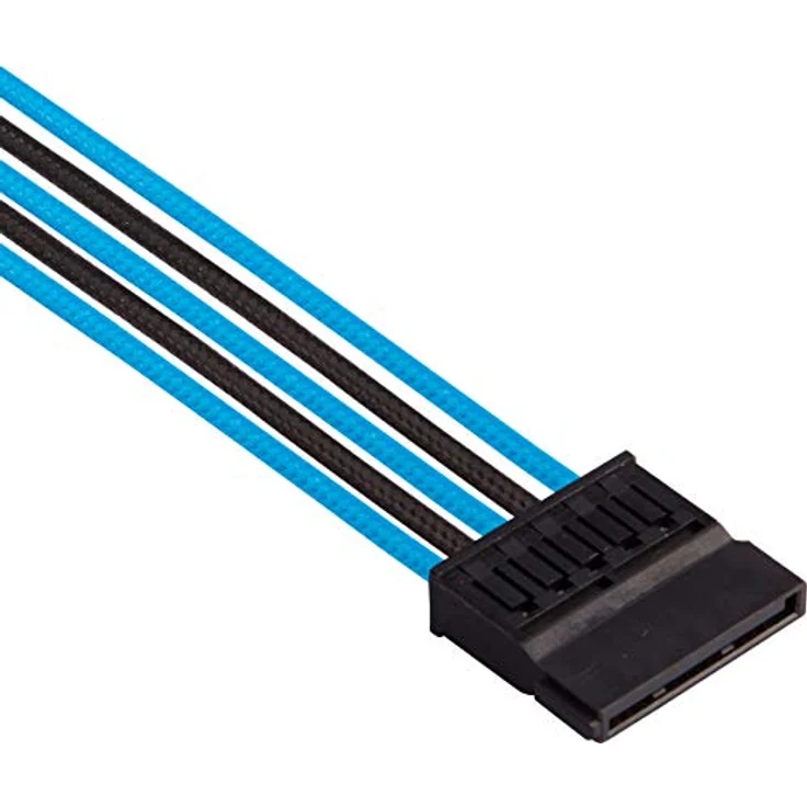 Corsair Premium individually sleeved pro kit (Type 4, Generation 4) - Stromkabelkit - Schwarz, Blau (CP-8920228) – Bild 5