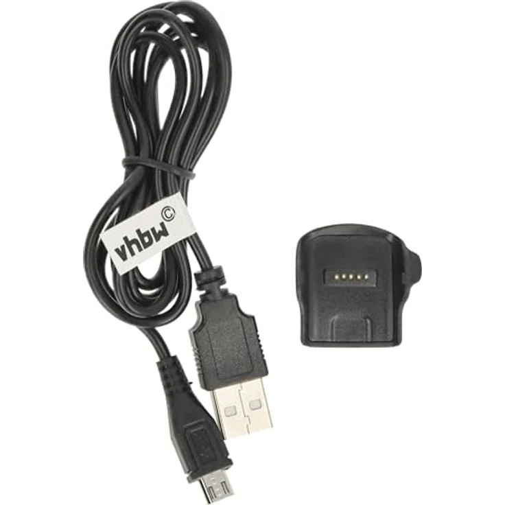 VHBW Ladestation mit Micro USB Kabel passend für Uhr Samsung Gear Fit Smart Watch SM-R350 – Bild 4