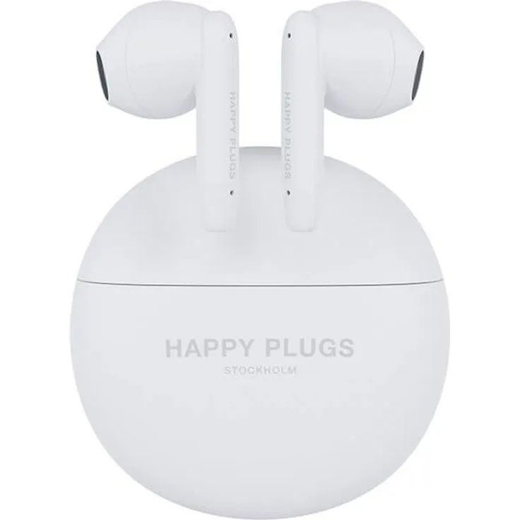 Happy Plugs Joy Pro, Kabellose Kopfhörer mit ANC, 25 Stunden Akkulaufzeit, Weiss