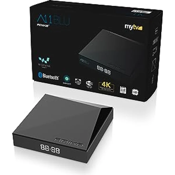 M@tec Digital Amiko A11 Blu 4K UHD Android TV Box, 2GB RAM, 16GB Speicher, WiFi Dual Band, Bluetooth 5.2, USB 3.0, Widevine – Bild 6