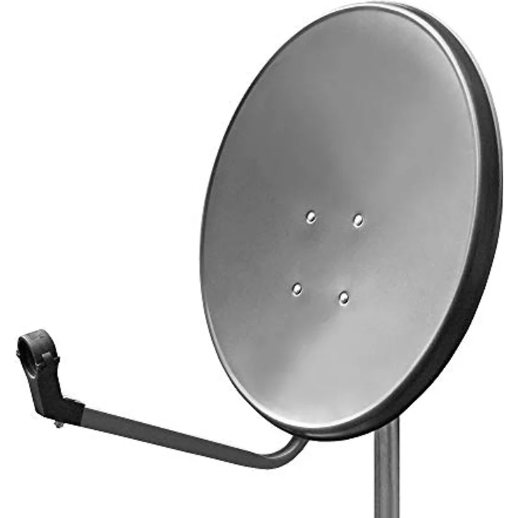 ARLI HD Digital Satellitenanlage 60 cm, 4K UHD Antenne in dunkelgrau für Astra 19,2° und Hotbird 13° – Bild 1