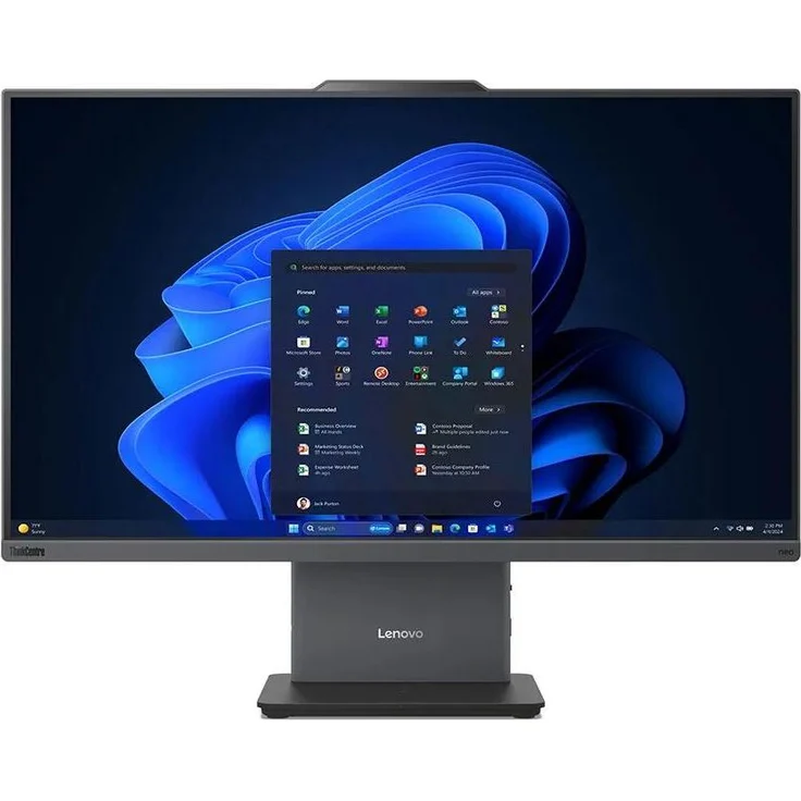 Lenovo ThinkCentre neo 50a 27 Gen 5, 27" Full HD All-in-One-PC, Intel Core 7, 16 GB RAM, 512 GB SSD, Windows 11 Pro, Grau