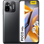 POCO M5s Smartphone+Kopfhörer, 4+128GB Handy ohne Vertrag, 6.43” FHD+ AMOLED DotDisplay, MediaTek Helio G95, 64MP AI Quad-Kamera, 5000mAh, NFC, Grey (DE Version + 2 Jahre Garantie) Ohne Aufladegerät