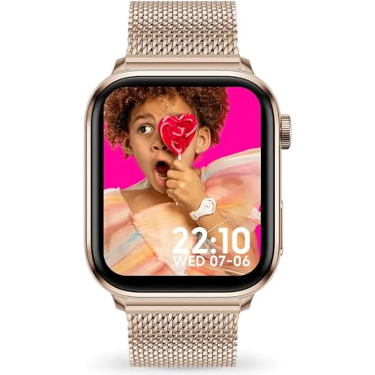Ice-Watch ICE smart 3.0 Rose gold Milanese 1.78 AMOLED GPS Smartwatch - Damen Connected Watch - IP68 wasserbeständig