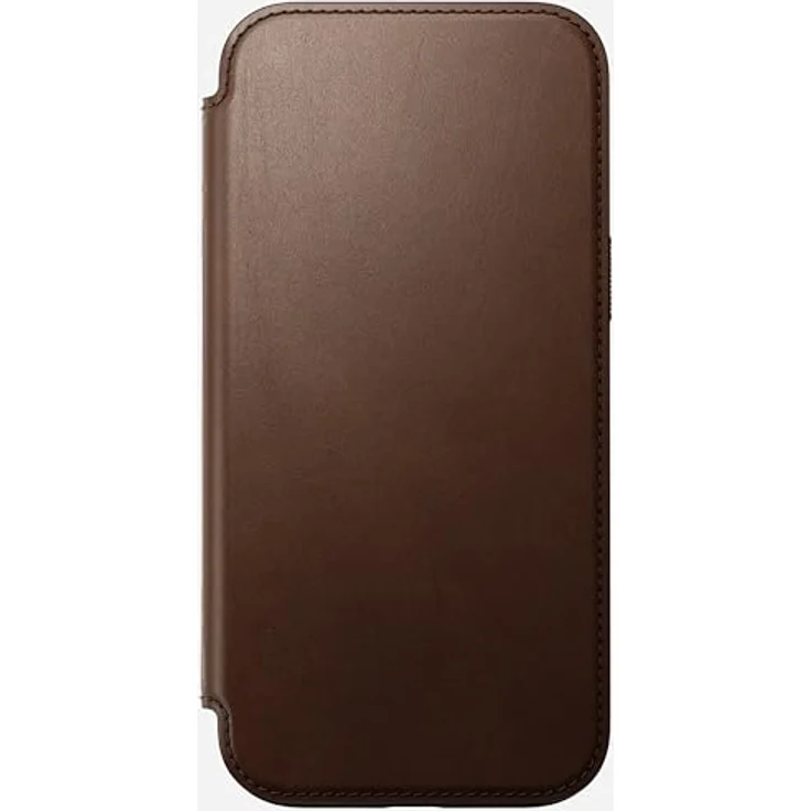 Nomad Modern Leather Folio für Apple iPhone 16 Pro, Smartphone Hülle mit Kartenfächern, Braun – Bild 9