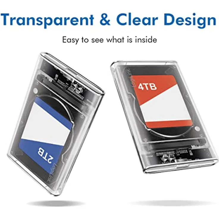 LogiLink USB 3.0 Festplattengehäuse für 2,5" HDD/SSD bis 16TB, Windows/MacOS/Chrome OS/Linux – Bild 4