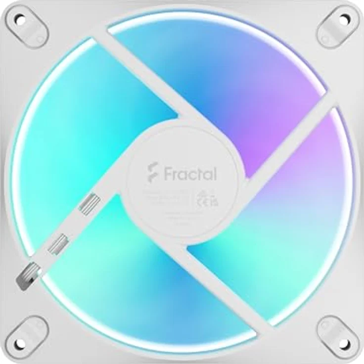 Fractal Design Dynamic 3 14 RGB White, 140mm Gehäuselüfter mit 10 ARGB-LEDs und PWM-Steuerung – Bild 6