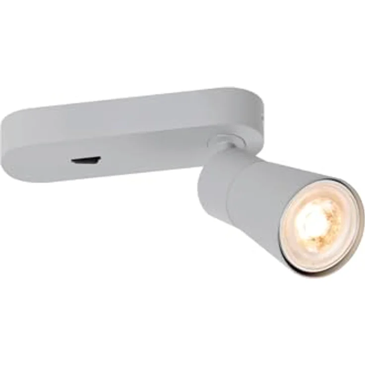 SLV PURI 2.0 CONE, Deckenleuchte, Wandleuchte, Grau - Flexibel dreh- und schwenkbar, industrieller Look, Aluminium und Kunststoffbauweise – Bild 1