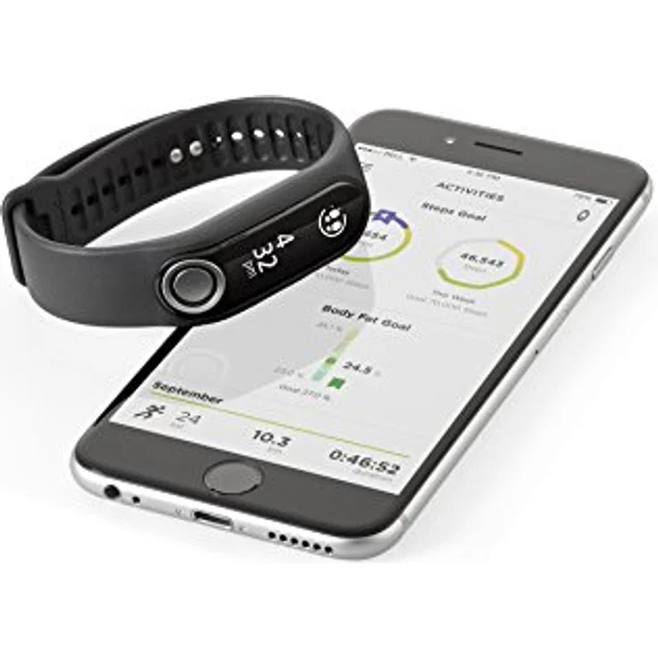 TomTom Touch Cardio + Body Composition Fitness-Tracker Unisex, L, Schwarz – Bild 6