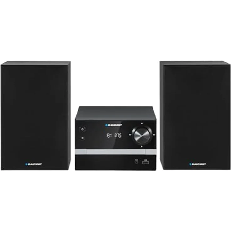 Blaupunkt MS9BT Micro-Stereoanlage, Bluetooth FM-Radio, 20 W RMS, Weckfunktion, CD/MP3/USB/AUX – Bild 1